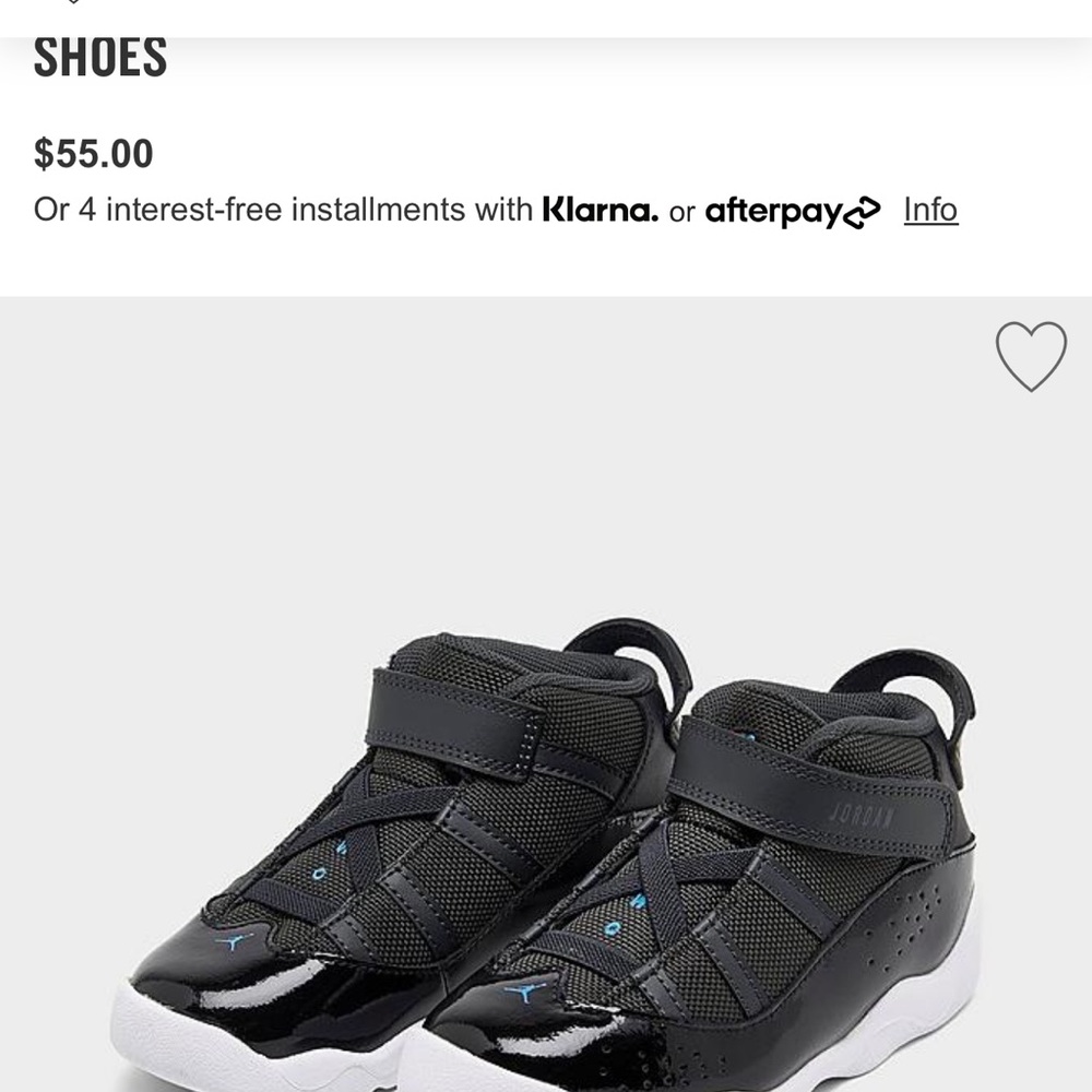 Air Jordan 6 rings toddler 4 c shoes